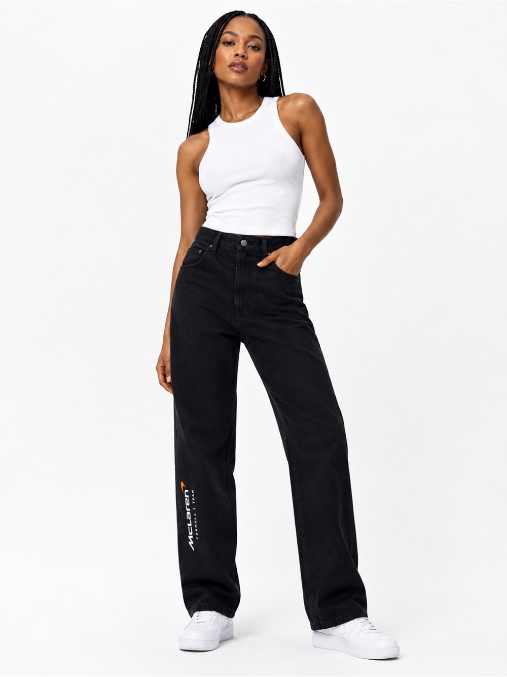 Levi’s x McLaren Formula 1 Black Jeans Straight Leg Motorsport Denim